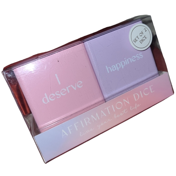 💕NIB Affirmation Dice Set💕Set of 2 Dice💕 - Picture 1 of 4